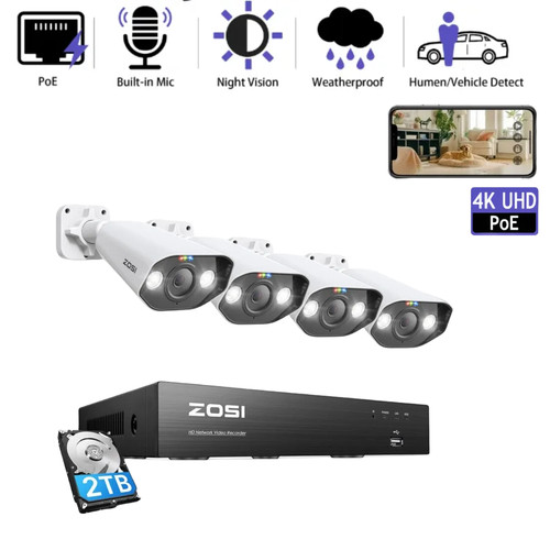 Zosi 8ch nvr 8mp poe - zosi,
