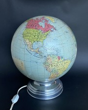 Ancienne Lampe Globe Terrestre