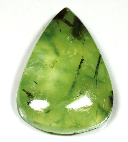 Cabochon poire préhnite - cabochon,
