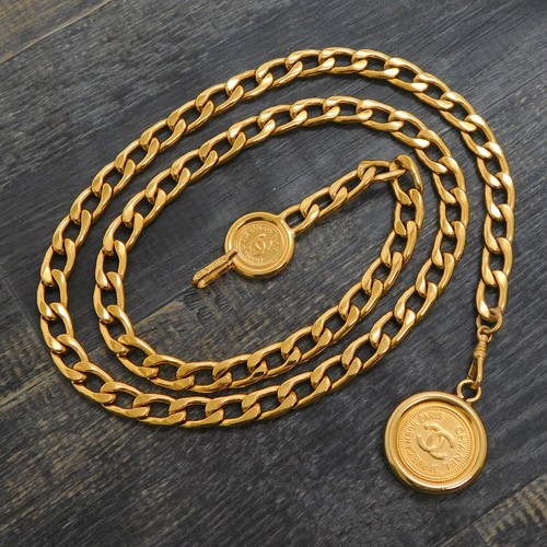 Chanel plaqué logos - plaqué, or