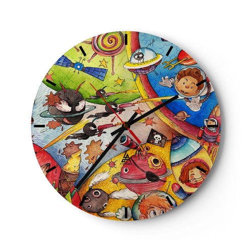 Horloge murale verre - horloge,