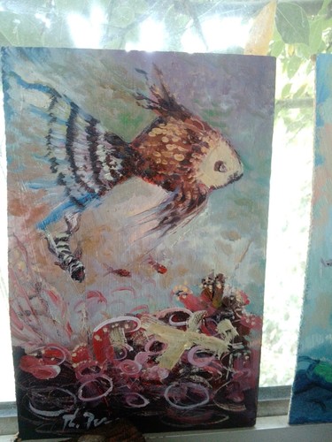 Tableau peinture huile format - peinture,