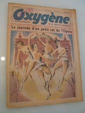 rarissime exemplaire du journal OXYGENE n° 1 du 29/11/  1949. Dessin de Peynet