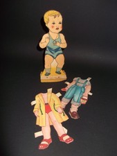 jouet ancien  poupée carton à habiller vintage