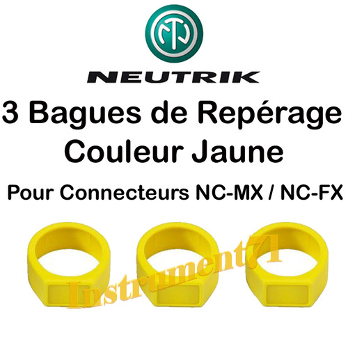Anneaux couleur jaune - 3,