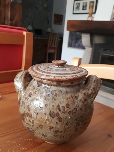 Pot terre cuite vernissée - pot, en