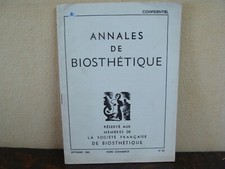 Annales de Biosthétique -