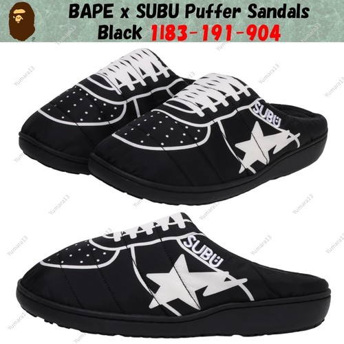 Sandales noires bathing ape - a,