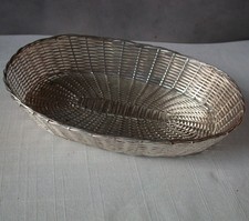 Argenté métal CORBEILLE à