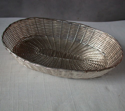 Argenté métal corbeille - métal,