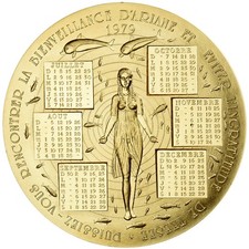 France, Médaille, Calendrier