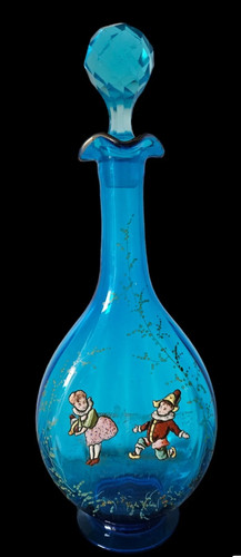 Belle carafe verre legras - en,