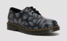 Dr Martens 3 Trou 1461 Noir Distorted Léopard 27686001 Classic Doc