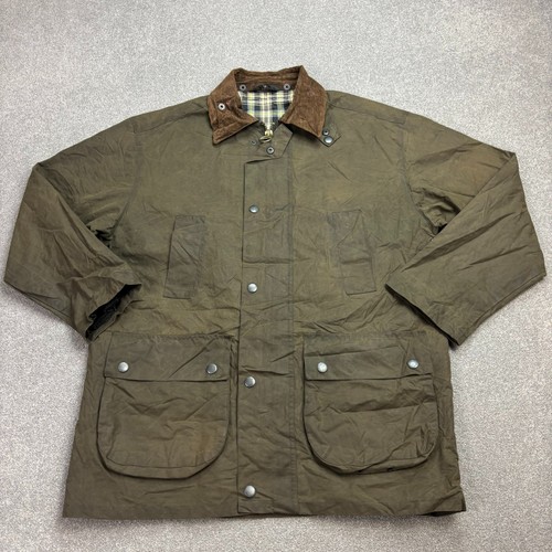 Veste cire adulte vert - en,