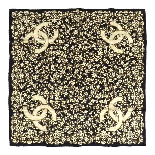Foulard soie chanel logo - foulard, cc