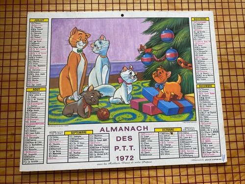 Calendrier almanach postes - calendrier,