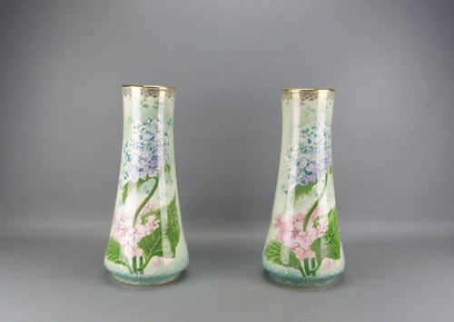 Paire vases art nouveau - vases,