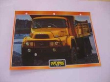 CARTE FICHE CAMION TRAVAUX