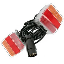 Kit de signalisation eclairage LED a fixer  2 feux arrières remorque 7.5m