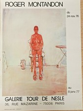 Roger Montandon - Affiche originale d'exposition - G. Tour de Nesle - Affiche - 1977