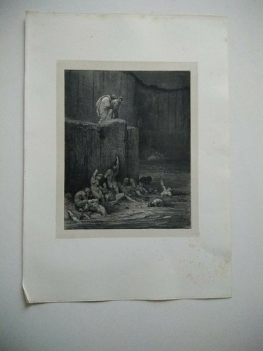 Gravure ancienne gustave doré - gravure,
