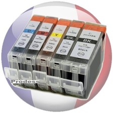 LOT DE 5 CARTOUCHES COMPATIBLES POUR CANON PGI-5BK ET CLI-8 POUR PIXMA IP4500