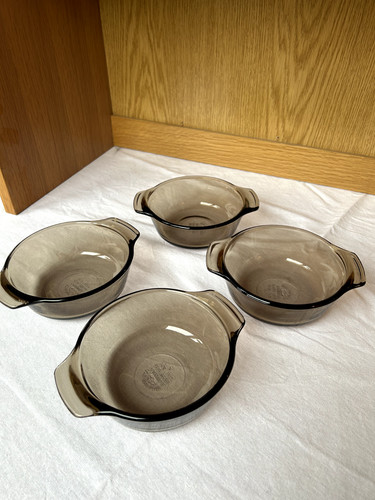 Set vintage smoked glass - set,