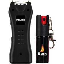 POLICE Stun Gun Burn Pepper