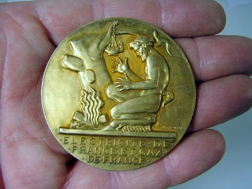 Médaille edf gdf - médaille, 35
