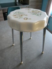 TABOURET CAPSULE DECOR FLEUR