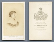 CDV, Léontine Fromentin, Actrice, Théâtre, Photo Reutlinger