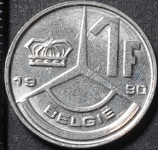 1 franc Baudouin Ier 1990 Belgique Belgium en néerlandais - 989705 coin