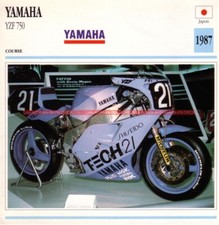 YAMAHA YZF 750 YZF750 TECH 21 Shiseido 1987 : Fiche Moto #000111
