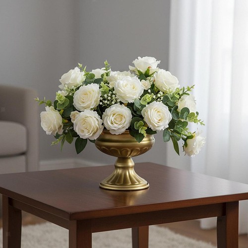 Vase fleurs fer forgé - fleurs, en