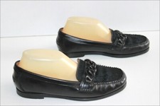 FAIRMOUNT Mocassins Cuir et Fourrure Rase Noire T 38 TBE