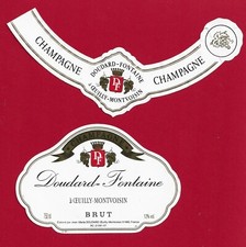 MCH11 Étiquette CHAMPAGNE BRUT  DOUDARD-FONTAINE à OEUILLY-MONTVOISIN Collerette