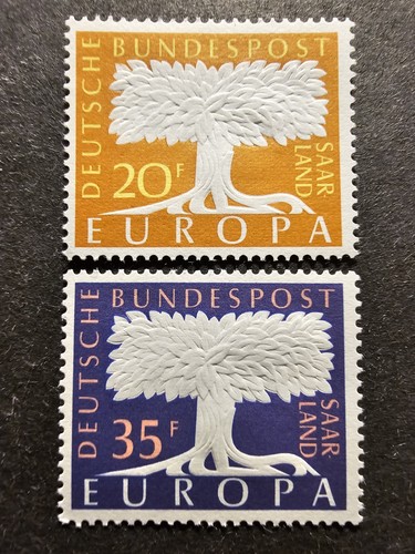 Timbre sarre europa 384 - timbre, n°384/385