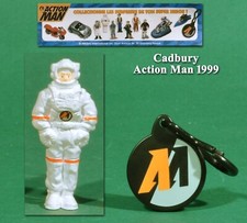 Cadbury Action Man 1999, figurine de l’Astronaute + PC et BPZ