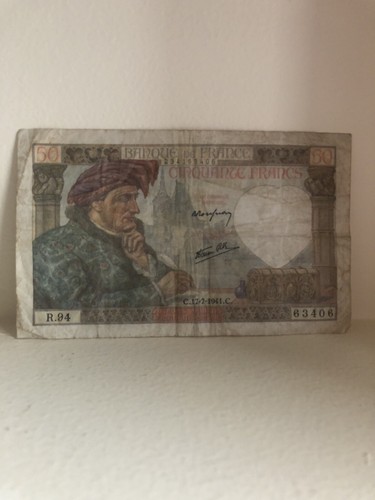 Ancien billet francs - ancien,