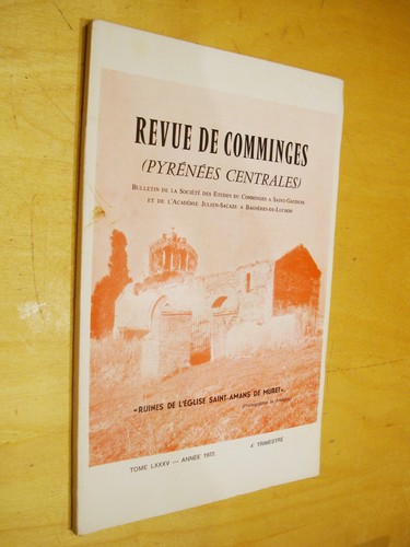 Revue comminges pyrénées - comminges,