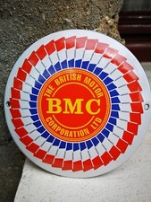 Plaque émaillée BMC Enamel sign no morris mg mini cooper castrol rover