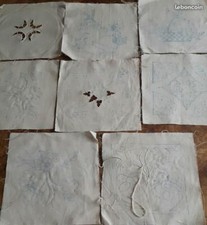 Lot de 8 napperons anciens a