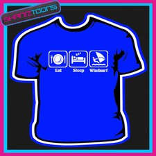 Tshirt planche à voile EAT SLEEP WINDSURF