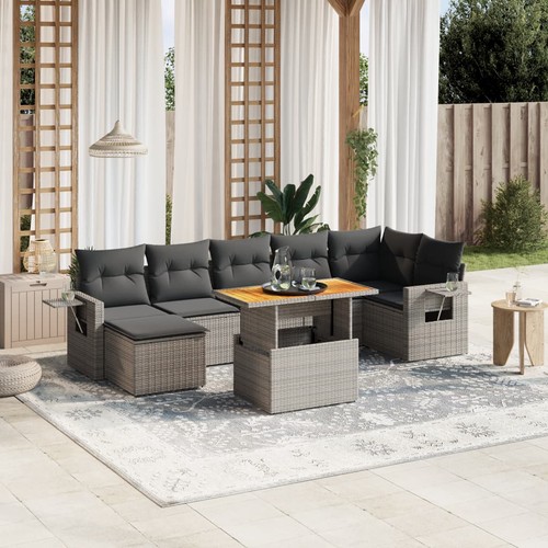 Salon jardin avec - de, coussins