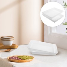  2 Pcs Plateaux En Plastique Transparent Bacs À Peinture D'évier De Cuisine