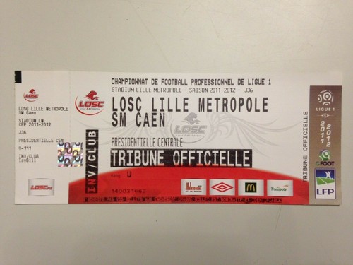 Ticket match lille - match,