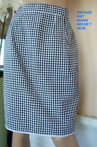 Jupe vintage vichy - jupe, a