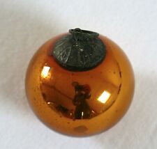 BOULE de NOEL, boule de pardon, eglomisé, petite boule, ambre, orange, rare .