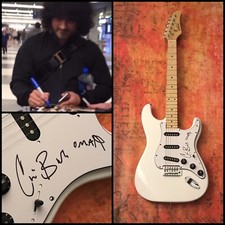 GFA Cedric Bixler & Omar Band * THE MARS VOLTA * Guitare Électrique Signée COA
