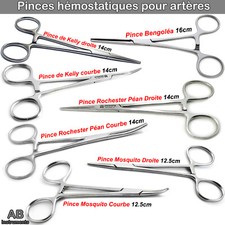 Pinces hémostatiques Halsted Kocher Pinces artérielles vasculaires Chirurgicaux